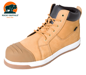 Bottes <span class=keywords><strong>de</strong></span> sécurité Rocky Buffalo Camel Brown Cimenté Construction Résistant à l'usure Normes S3 - Product Image 3