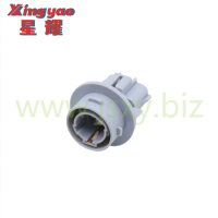 Connecteur automobile pour support de lampe HDL-516 - Fiche de raccordement grise pour phares, feux arrière et clignotants