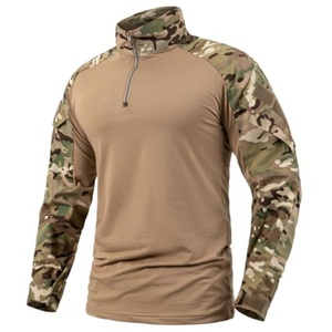 Tenue Tactique Homme : Chemise Ajustée Manches Longues Camouflage, T-shirt de Travail, Combinaison Frog - Product Image 3