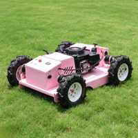 Tondeuse à gazon autotractée télécommandée 4x4 à moteur essence 4 temps de 550 mm de largeur de coupe, certifiée CE EPA, pour jardin, DIY