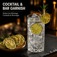 Tranches de citron vert séchées, garniture de cocktail sans additifs, vente en gros