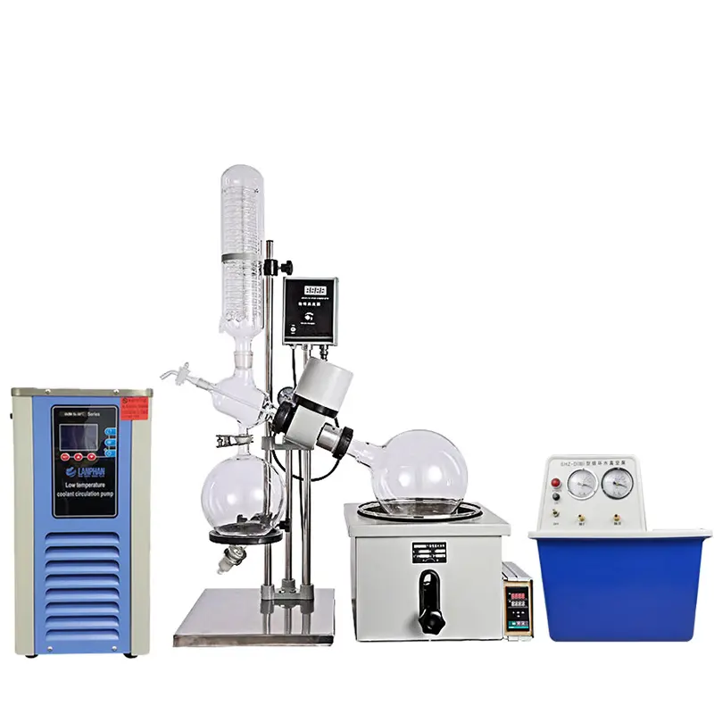 Harga Evaporator putar digital distilasi vakum kimia Lab 5L