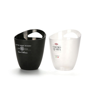 Champagne Drink Wine Sustainable Desktop Modern Plastic Ice Bucket in Bulk
