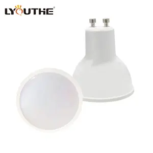 Indoor PC And Aluminum 7W 30 Degree 6500K GU10 LED Bulbs