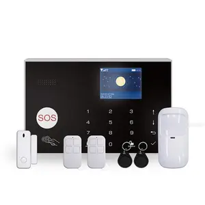 Tuya WiFi ve GSM güvenlik alarm sistemi alexa ve google ev ile çalışmak destek RF433 sensörü ve kablolu sensör