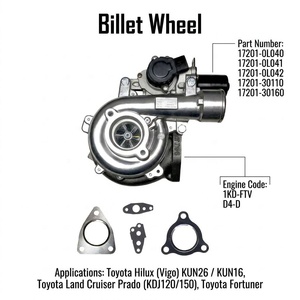 เทอร์โบชาร์จเจอร์ Billet Wheel CT16V รุ่น 17201-0L042 พร้อมตัวควบคุมอิเล็กทรอนิกส์ สำหรับรถยนต์โตโยต้า ไฮลักซ์ วีโก้ 3.0 D4D 1KD - Product Image 1