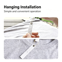 Etiqueta RFID Tejida Personalizada NXP UCODE 9 UHF, Etiqueta RFID de Tela Textil con Rango de Lectura de 10 m para Ropa, Calzado, Prendas de Vestir y Electrónica de Consumo