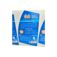 Stiker Vinyl Foil Emas Perekat Warna Tahan Air UV Embossing Label Printer untuk Botol Minuman Anggur