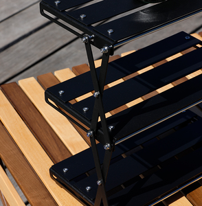 Étagère de rangement pliable portable en alliage d'aluminium à 3 niveaux pour le camping - Product Image 4