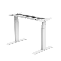 Nouveau bureau de télétravail électrique réglable en hauteur, best-seller, avec double moteur, pour position assise ou debout