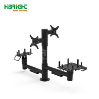 Support de caisse enregistreuse HIGHBRIGHT HBE-POS au design moderne pour écran de caisse, lecteur de cartes et clavier