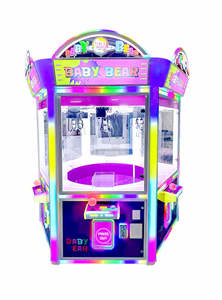 Cubo de premio personalizado 2025, máquina de juego de grúa que funciona con monedas para 6 jugadores, simulador de muñeca de grúa grande, luces LED para regalo para sala de juegos - Product Image 3