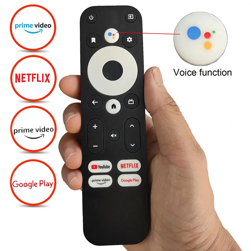 Control remoto de repuesto HY Voice Bluetooth Compatible con MECOOL Google G10 Amazon Fire TV stick 4K