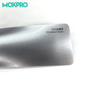 Pellicola protettiva antigraffio in metallo argentato per auto con incollaggio a umido in TPU Color ppa - Product Image 1