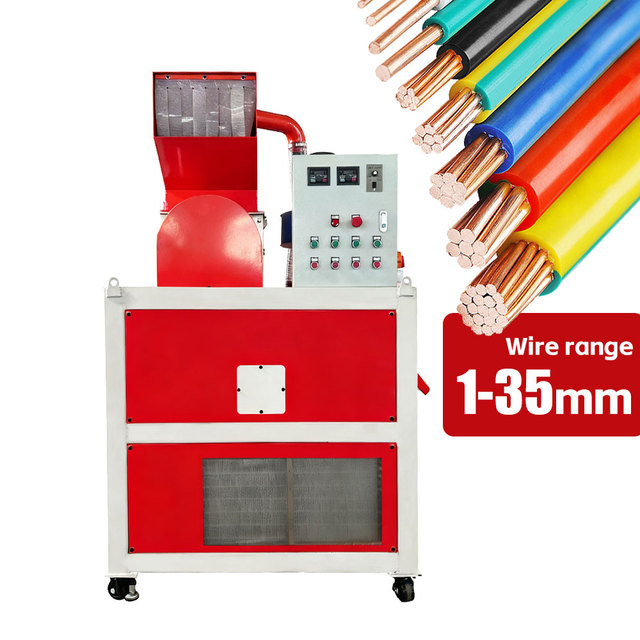 Powerful and Upgrade 0.1~35mm Wire Chopping Machine Electronic Scrap Copper Cable Granulator and Shredder for Electric Cable