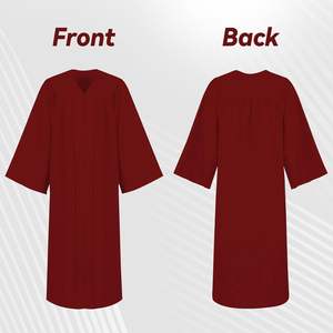 タッセルトッパーサッシセット卒業ドレスレッド大人用卒業ガウン卸売り2025年 - Product Image 2