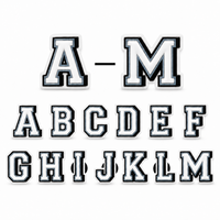 Breloques de chaussures en forme de lettres A-M, décorations DIY pour sabots, accessoires de chaussures