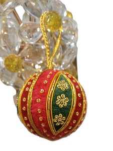 Latest Product Gorgeous Looking Ball Shape Handmade Zari Work Embroidery And Beaded And Christmas <b>Tree</b> Hanging Ornaments - Product Image 3