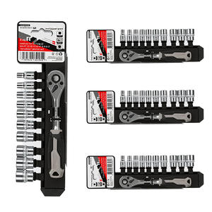 Juego de 12 Llaves de Trinquete Portátiles y Brocas, Juego Profesional de Llaves de Trinquete para Vehículos - Product Image 1