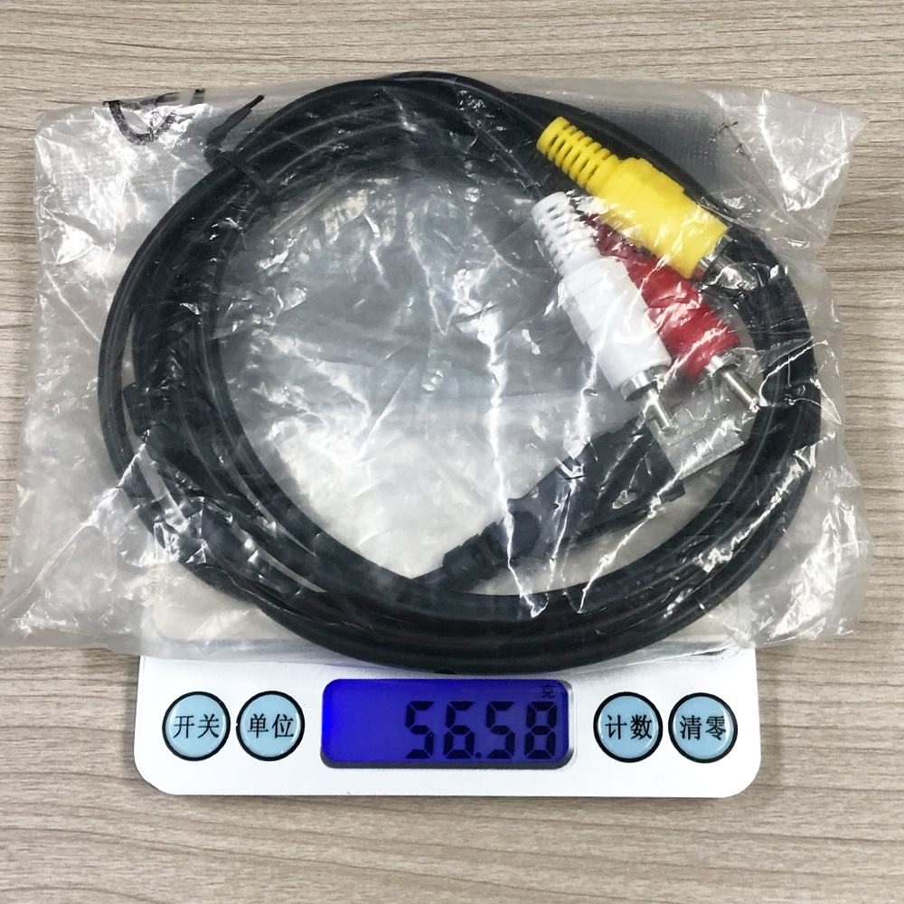 HongXing USB to RCA Cable USB2.0 Male to 3 RCA Male Connector Stereo Audio Video Cable Television Adapter Wire AV A/V TV Adapter