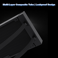 Enfriador de Agua AntarcChill de 360 mm, Cabezal de Enfriamiento Redondo Giratorio, Monitor de Temperatura Digital, Kit de Refrigeración Líquida para PC de Juegos de Escritorio
