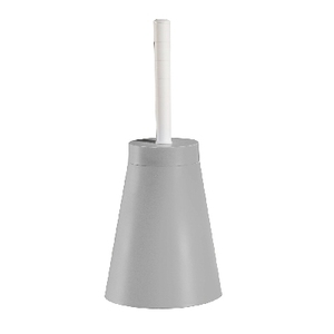 Porte-brosse WC conique gris tourterelle de style moderne, en plastique, accessoires de salle de bain pour usage hôtelier - Product Image 1
