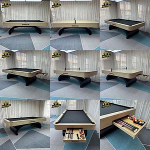 Mesa de <span class=keywords><strong>Billar</strong></span> Convertible de Madera Sólida Personalizada de Fábrica Wanyaju, Mesa de <span class=keywords><strong>Billar</strong></span> 3 en 1 de Diseño Moderno para Interiores de 8 pies con Superficie de <span class=keywords><strong>Ping</strong></span> <span class=keywords><strong>Pong</strong></span> - Product Image 6