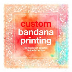 ผ้าเช็ดหน้าผ้าโพกศีรษะสี่เหลี่ยมแบบเต็มสีพิมพ์ลายเองพิมพ์โลโก้ออกแบบได้ตามต้องการ - Product Image 1