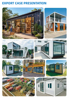 Maison conteneur modulaire moderne de 20 pieds à structure en acier, mobile, idéale pour garage temporaire, stockage sur chantier et bureau d'urgence