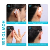 Autocollant Correcteur d'Oreilles d'Elfe Confortable, Patch en Silicone Lavable Longue Durée pour Oreilles Protruisantes d'Adultes