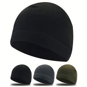 Microfleece Youth Mens Warming <b>Fleece</b> <b>Beanie</b> Hat Winter Cap Promotion Gifts - Product Image 1
