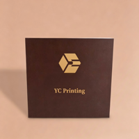 Boîte cadeau pliable en carton rigide noir mat de luxe avec logo personnalisé de qualité supérieure, fermeture magnétique, vide