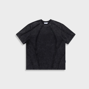 Camisetas de calle de gran tamañ<span class=keywords><strong>o</strong></span> personalizadas de alta calidad para hombres, camiseta de lavado ácido Vintage Boxy de algodón 100% de peso pesado para hombres - Product Image 5