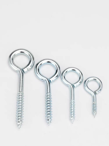 <span class=keywords><strong>Viti</strong></span> a occhiello di grado serre CLASSE 4, <span class=keywords><strong>viti</strong></span> per legno filettate in acciaio inossidabile e acciaio al carbonio, zincate bianche M6-M12 per piante rampicanti - Product Image 2