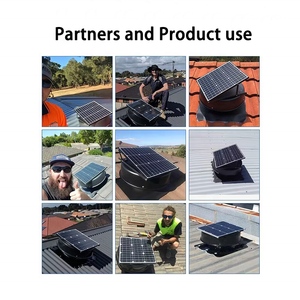 Nhà máy nóng bán 35 watt năng lượng mặt trời gác mái Fan công nghiệp mái năng lượng mặt trời Quạt thông gió xam 100 năng lượng mặt trời điện - Product Image 6