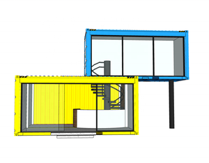 Contenedor de estructura de acero ligero prefabricado de lujo <span class=keywords><strong>Casa</strong></span> de oficina <span class=keywords><strong>en</strong></span> Sudáfrica contenedor moderno <span class=keywords><strong>casa</strong></span> - Product Image 3