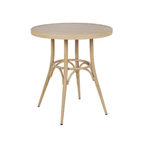 Meubles de maison de Style nordique moderne petite Table ronde canapé côté café coin balcon salon aluminium métal Antique