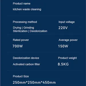 <span class=keywords><strong>Meilleur</strong></span> <span class=keywords><strong>composteur</strong></span> électrique <span class=keywords><strong>2022</strong></span> Machine de compostage de recyclage de déchets/ordures alimentaires la plus vendue à vendre 55 13 Lot 22 - Product Image 5