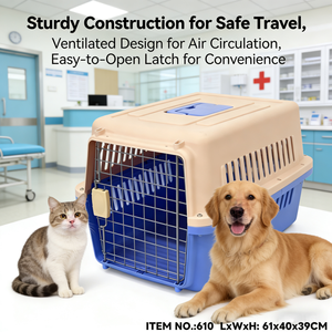 Jaula Portátil para Perros de Gran Capacidad, Moderna y Clásica, Certificada por la IATA, Fabricada con Material PP, Ecológica y Aprobada por Aerolíneas - Product Image 3