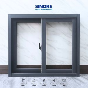 Puertas y Ventanas Corredizas <span class=keywords><strong>de</strong></span> Aleación <span class=keywords><strong>de</strong></span> Aluminio <span class=keywords><strong>de</strong></span> 2 Vías <span class=keywords><strong>de</strong></span> Alta Gama con Mosquitera para Casas en Guyana - Product Image 1