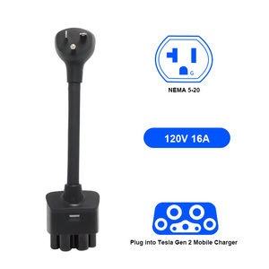 Adattatore 16A 120V NEMA 5-20 per caricabatterie <span class=keywords><strong>Mobile</strong></span> <span class=keywords><strong>Tesla</strong></span> Gen 2 da 10 pollici compatibile con <span class=keywords><strong>Tesla</strong></span> 3/S/X/Y - Product Image 2