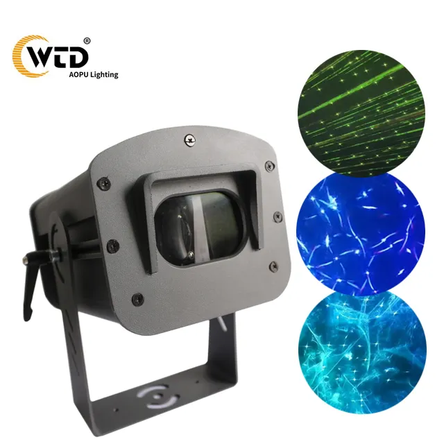 AOPU 2w Mini Dmx su geçirmez köpüklü lazer etkisi lazer ışıkları düğün parti Dj sahne için