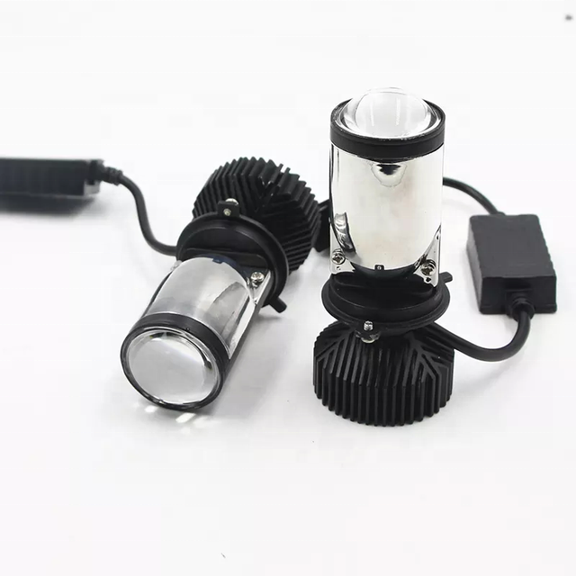 T9 Car Led Headlight With Mini Lens H4 Super Bright Spotlight Glare Car Headlamp High Low Beam Lens Car Lights