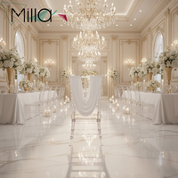 Décoration de dossier de chaise plissée en spandex, draperies pour chaise Chiavari, décoration de mariage
