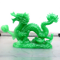 Statue de dragon Feng Shui en laiton pour la chance et le succès