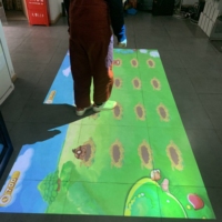 Jeux de projecteur interactifs Immersion 3D AR Projection holographique 4K Intérieur Tout-en-un Jeux virtuels pour enfants Sol Mur Métal