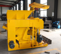 Machine de fabrication de blocs de béton mobile Machine de fabrication de blocs de ponte d'œufs de style mobile QMJ-6A Machine de ponte de blocs sans palette