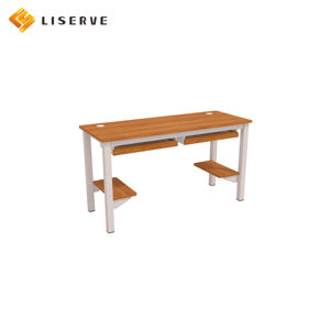 Station de travail informatique spacieuse, mobilier de bureau moderne, bureau individuel pour enseignant, pour salle de classe, bureau, salle de formation - Product Image 3