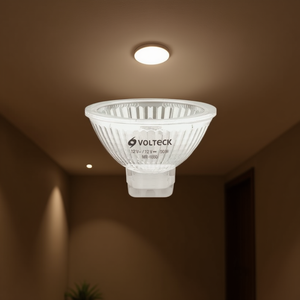 Foco Halógeno Moderno Cromado Volteck MR-1650, 50W, Blanco Cálido, 12V, Base E27, Luz de Techo Empotrada para Interiores con Haz de 360 Grados - Product Image 2