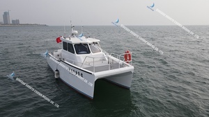 DK-CM <span class=keywords><strong>bateau</strong></span> catamaran en aluminium personnalisé utilisé pour les visites de travail et de pêche - Product Image 3